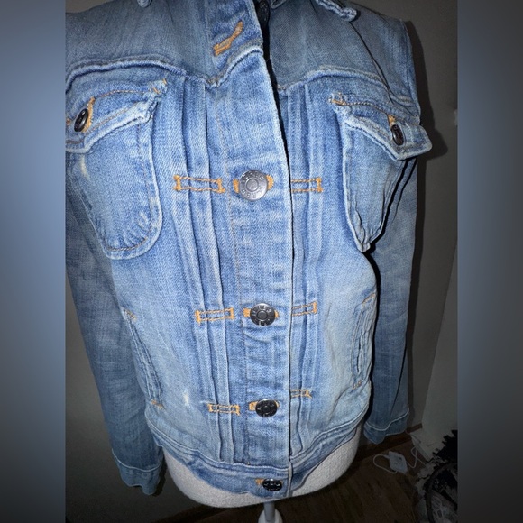 J Crew Denim Jacket size XS VGUC - Picture 6 of 9